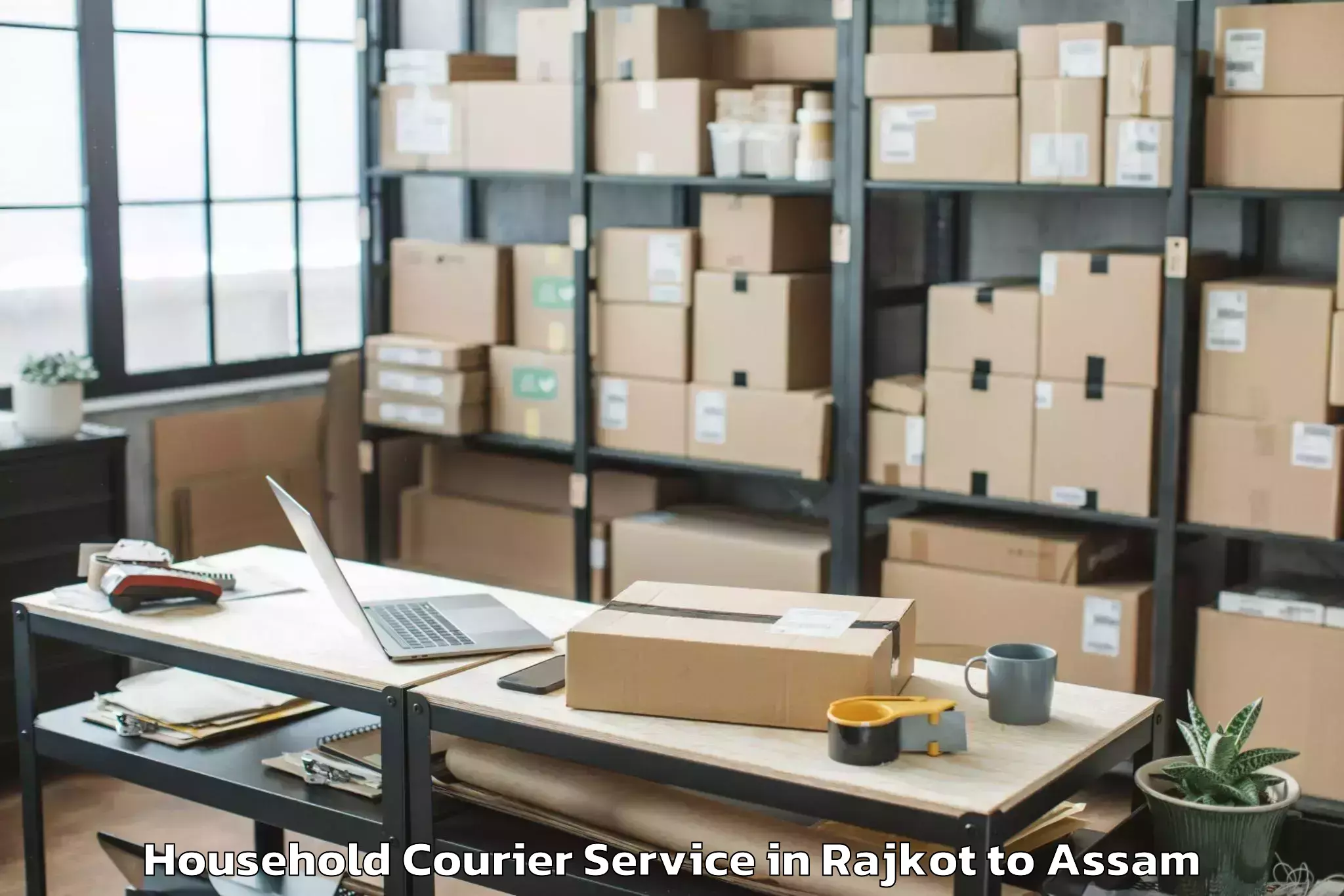 Get Rajkot to Hailakandi Household Courier